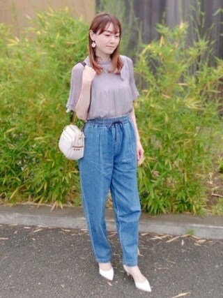 Apuweiser Riche アプワイザーリッシェ の 10カラーラッフルブラウス シャツ ブラウス Wear