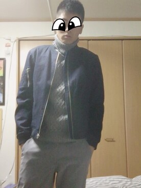 「RAGEBLUE（レイジブルー）のアイテム（ジャケット/アウター）」を使った、兌魁 璉さん（メンズ・182cm・10代）の冬コーディネート