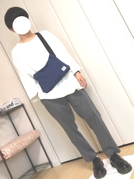 「ダニエルウェリントン」｜「アイテム（その他シューズ）」を使った、はるぽんさん（メンズ・163cm）の春コーディネート