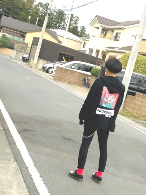 Rageblue レイジブルー のウォレットチェーンを使った人気ファッションコーディネート Sciaky