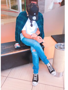 tsuyoshiさん(メンズ・180cm)の夏コーディネート