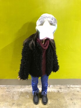 「おでかけコーデ」｜「アイテム（その他アウター）」を使った、Y&Fさん（キッズ・120cm）の冬コーディネート