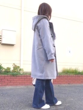 「Te chichi TERRASSE（テチチテラス）のアイテム（ダッフルコート）」を使った、maiさん（レディース・154cm）の冬コーディネート