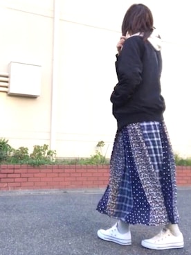 「レイヤードstyle」｜「アイテム（その他）」を使った、maiさん（レディース・154cm）の冬コーディネート