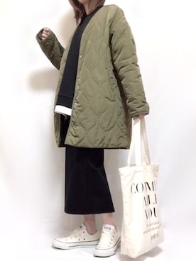 「RAZIEL（ラジエル）のアイテム」を使った、maiさん（レディース・153cm）の冬コーディネート