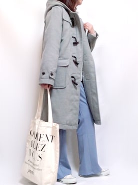「Te chichi TERRASSE（テチチテラス）のアイテム（ダッフルコート）」を使った、maiさん（レディース・153cm）の冬コーディネート