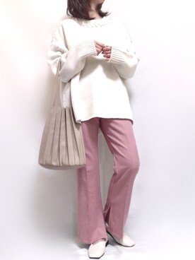 「OVoVO（オーヴォ）のアイテム」を使った、maiさん（レディース・153cm）の春コーディネート