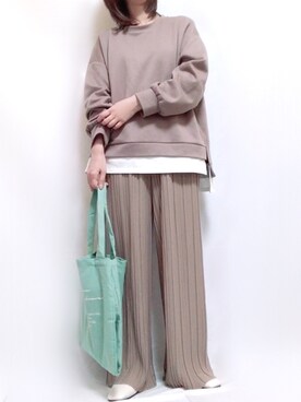 「OVoVO（オーヴォ）のアイテム」を使った、maiさん（レディース・153cm）の春コーディネート