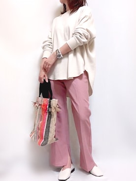 「OVoVO（オーヴォ）のアイテム」を使った、maiさん（レディース・153cm）の春コーディネート