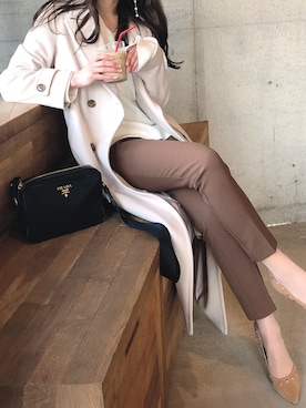 「Daniella&GEMMA（ダニエラアンドジェマ）のアイテム」を使った、kataoka__mikaさん（レディース・163cm）の冬コーディネート
