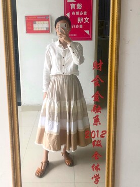 「Midnightのアイテム」を使った、小萝卜的大坑さん（レディース・168cm）の秋コーディネート