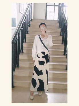 「Midnightのアイテム」を使った、小萝卜的大坑さん（レディース・168cm）の秋コーディネート