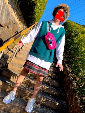 「SpRay（スプレイ）のアイテム（シューズ）」を使った、ヒデロックさん（メンズ・165cm）の冬コーディネート