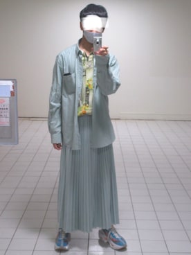 「アイテム（スカート）」を使った、1w4shi（いわし）さん（メンズ・173cm）の夏コーディネート