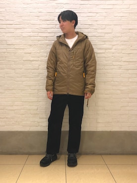 「MANASTASH（マナスタッシュ）のアイテム（ダウンジャケット/コート）」を使った、さのさん（メンズ・175cm）の秋コーディネート