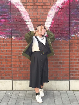 かりぽんさん(レディース・153cm)の春コーディネート