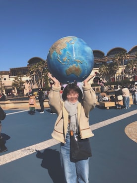 「SLOBE citron.（スローブシトロン）のアイテム（ブルゾン）」を使った、pyocopyoco217032317さん（レディース・149cm）の秋コーディネート