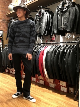 「コンバース」｜MELO×YHさん（メンズ・181cm・10代）の秋コーディネート