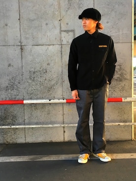 「コンバース」｜MELO×YHさん（メンズ・181cm・10代）の秋コーディネート