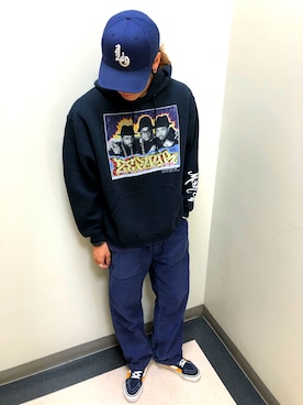 「schott（ショット）のSchott/ショット/ARMY FATIGUE PANTS/アーミー ファティーグ パンツ（その他パンツ）」を使った、MELO×YHさん（メンズ・181cm）の夏コーディネート