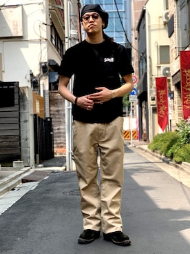 「原宿」｜MELO×YHさん（メンズ・181cm）の春コーディネート