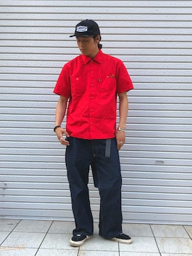 「原宿」｜MELO×YHさん（メンズ・181cm）の夏コーディネート
