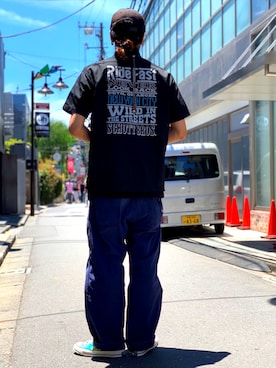 「原宿」｜MELO×YHさん（メンズ・180cm）の夏コーディネート