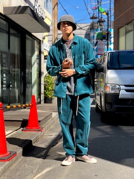 「原宿」｜MELO×YHさん（メンズ・181cm）の秋コーディネート