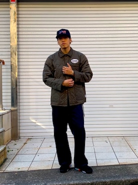 「原宿」｜MELO×YHさん（メンズ・181cm）の秋コーディネート