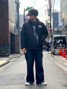 「アイテム（ブルゾン）」を使った、MELO×YHさん（メンズ・181cm・20代）の冬コーディネート