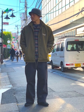 「アイテム（ブルゾン）」を使った、MELO×YHさん（メンズ・181cm・20代）の冬コーディネート