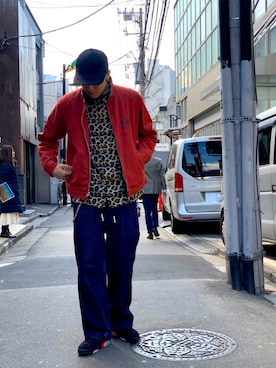 「アイテム（ブルゾン）」を使った、MELO×YHさん（メンズ・181cm・20代）の冬コーディネート