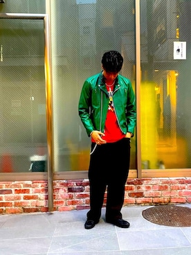 「原宿」｜MELO×YHさん（メンズ・181cm）の冬コーディネート