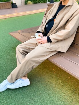 「SET UP」｜「アイテム（カバーオール）」を使った、yuukiさん（メンズ・170cm）の秋コーディネート
