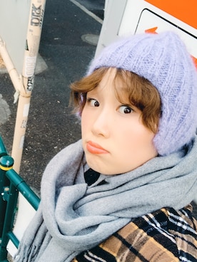 「niko and...（ニコアンド）のアイテム（ステンカラーコート）」を使った、baby qianさん（レディース・170cm）の冬コーディネート
