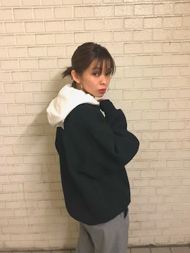 「CONVERSE STARS（コンバーススターズ）のアイテム」を使った、じゅんなさん（レディース・153cm）の秋コーディネート