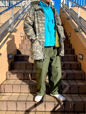 「アイテム（マウンテンパーカー）」を使った、yotaさん（メンズ・174cm・10代）の春コーディネート