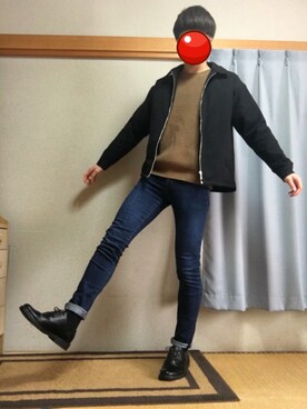 「RAGEBLUE（レイジブルー）のアイテム（その他アウター）」を使った、モコさん（メンズ・175cm）の冬コーディネート