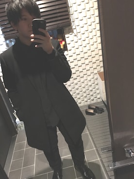 Calvin Klein PLATINUMのチェスターコートを使った人気