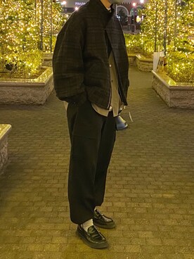 「I（アイ）のアイテム」を使った、レンさん（メンズ・176cm）の冬コーディネート