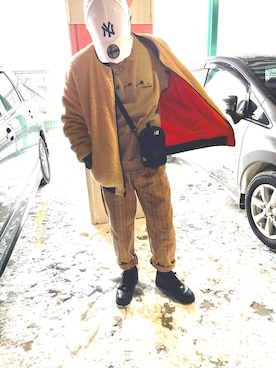 「アイテム（バッグ）」を使った、はるさん（メンズ・170cm・10代）の冬コーディネート