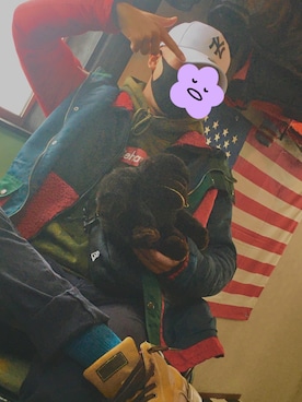 「no brand（ノーブランド）のアイテム（ライダースジャケット）」を使った、はるさん（メンズ・170cm）の冬コーディネート