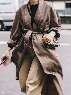 「H&M（エイチ・アンド・エム）のアイテム（その他アウター）」を使った、あめさん（レディース・161cm）の冬コーディネート