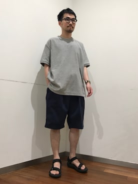 「THING FABRICS（シングファブリックス）のアイテム」を使った、KANEKO TAKUYAさん（メンズ・165cm）の夏コーディネート