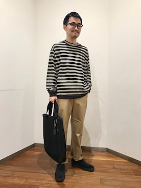 「DANTON（ダントン）のアイテム（パンツ）」を使った、KANEKO TAKUYAさん（メンズ・165cm）の夏コーディネート