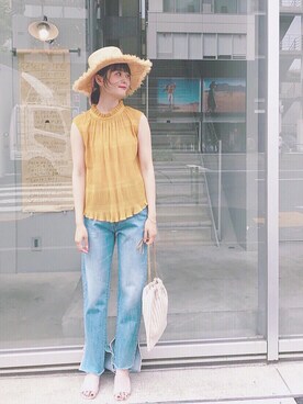 anna aoyamaさん(レディース・161cm)の夏コーディネート