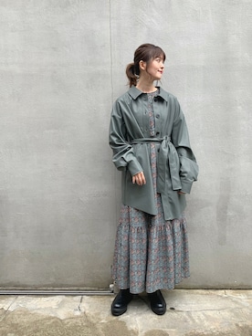 「アイテム（ブルゾン）」を使った、anna  aoyamaさん（レディース・161cm・30代）の秋コーディネート