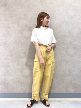 「KBF（ケイビーエフ）のアイテム（サンダル）」を使った、ayaさん（レディース・165cm）の夏コーディネート