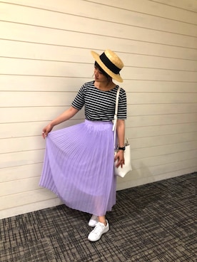 「TIMEX（タイメックス）のアイテム」を使った、Mmさん（レディース・160cm）の春コーディネート