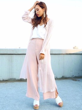 みすさち【見須幸代】さん（レディース・160cm）の夏コーディネート